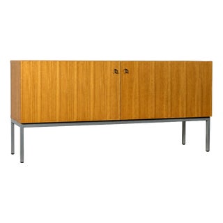 Vintage Low Sideboard with Metal Base, 1970s For Sale