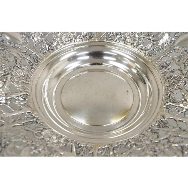 Vintage William Adams Wa Spain Silver Plated Figural Repousse Large Fruit Bowl For Sale In Philadelphia - Image 6 of 13