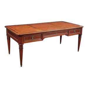 19th C. French Louis XVI Mahogany Bureau Plat