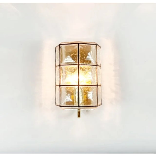 1960s Mid-Century Glass Wall Lights/Sconces From Limburg, Germany, 1960s For Sale - Image 5 of 12