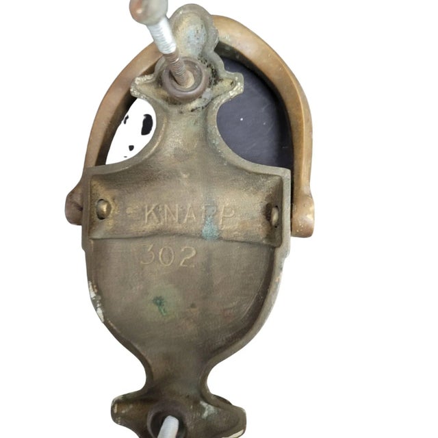 1970s Vintage Colonial Solid Brass Door Knocker For Sale - Image 5 of 6