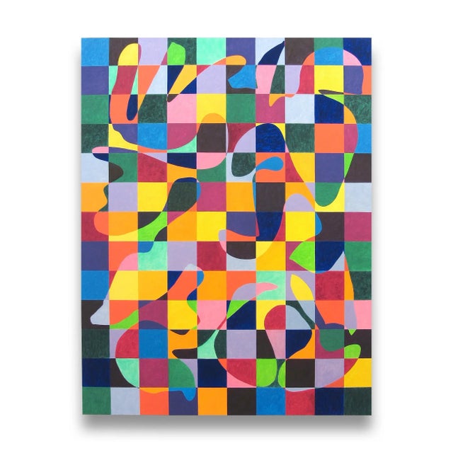 Dana Gordon Contemporary Abstract Oil on Canvas Painting "Balancing Act" by Dana Gordon For Sale - Image 4 of 4