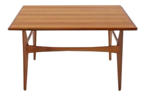 Mid-Century Danish Modern Teak Square Coffee Side Table