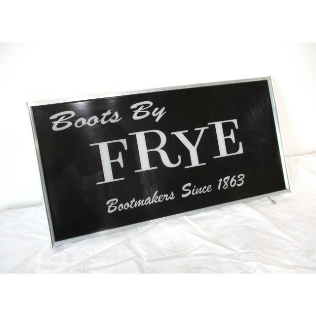 Vintage Frye Boot Light Up Advertising Sign For Sale - Image 13 of 13