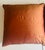 Shabby Chic Gorgeous Pair Copper Taffeta Silk Pillows Feather Down 22” For Sale - Image 3 of 3