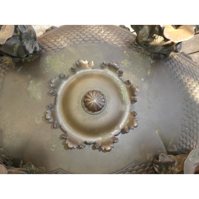 Bronze 19th Century Antique French Bronze Centerpiece For Sale - Image 8 of 13