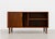 Danish Rosewood Mid Century Modern Credenza | Tambour Door Media Cabinet | Scandinavian Storage Console, C. 1960’s For Sale In New York - Image 6 of 16