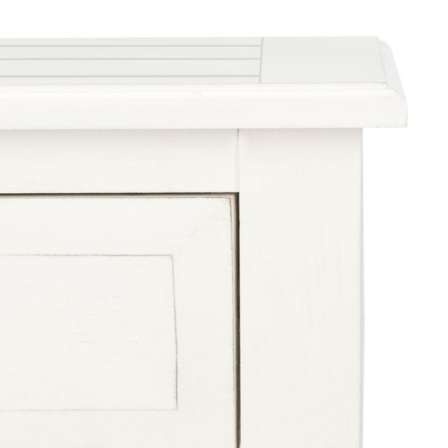 Spritely Home Whitney 1 Drawer Accent Table in White For Sale - Image 4 of 9
