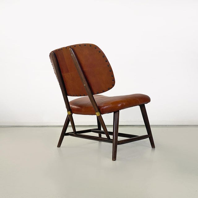 Wood Set of Mid-Century Teve Armchairs attributed to Alf Svensson for Ljungs Industrier Ab, 1953, Sweden For Sale - Image 7 of 18