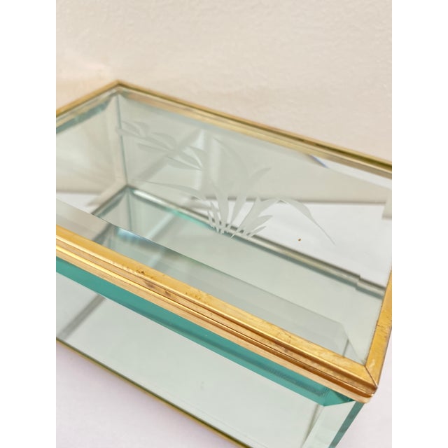 1930s Italian Art Deco Beveled Glass Box, Italy, 1930 For Sale - Image 5 of 18