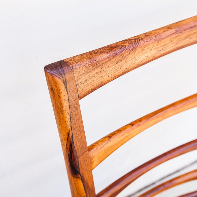 Wood 1960s Rare Danish Modern "Lis" Dining Chairs in Rosewood & Leather by Niels Koefoed For Sale - Image 7 of 18