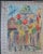 Mid-Century Modern Abstract Mid-Century Modern Street Festival Watercolor Painting For Sale - Image 3 of 3
