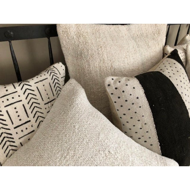 Textile African Mud Cloth Custom Pillow For Sale - Image 7 of 10