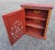 Hand Painted Mediterranean Medicine Cabinet / Wall Shelf / Brick Red Zouak For Sale In Orlando - Image 6 of 6