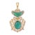 Contemporary Diamond Emerald Pendant in 18k gold For Sale - Image 3 of 5