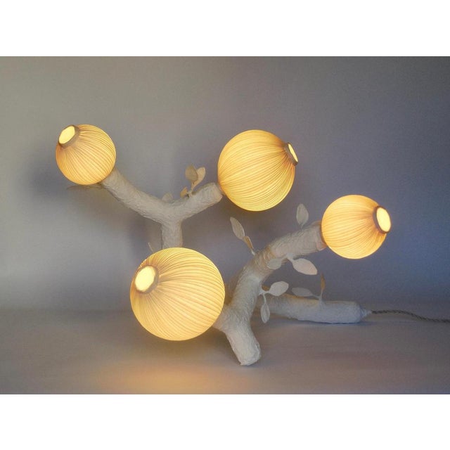 Ramages four paper light sculpture by papier à êtres one of a kind dimensions: d 70 x w 65 x h 45 cm. Materials: paper....