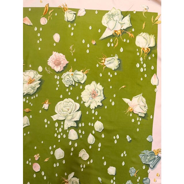 HERMÈS la ROSÉE Silk Scarf designed by Anne Gavarni 1960 For Sale - Image 13 of 13