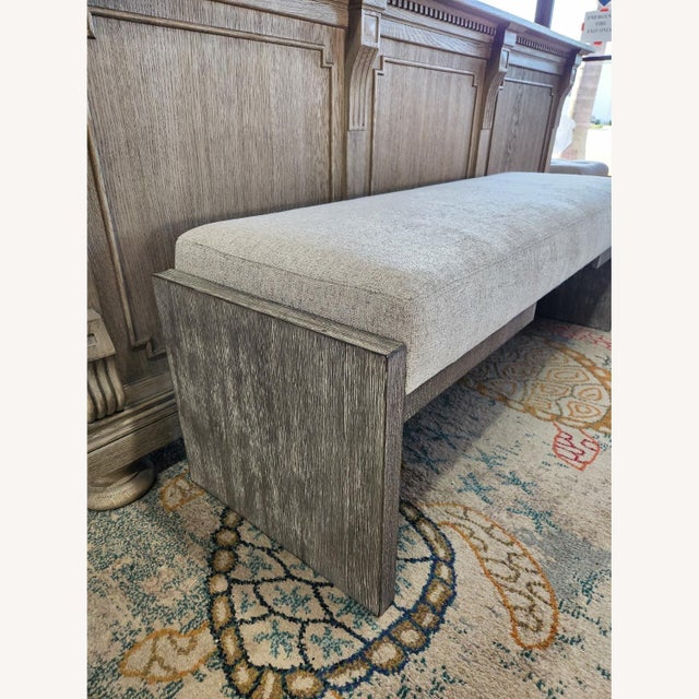 Textile Bernhardt Foundation Bench Light Gray Fabric For Sale - Image 7 of 8