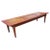 Mid-Century Modern Refinished Vintage Solid Cherry and Stenciled Leather Top Coffee Table For Sale - Image 3 of 7