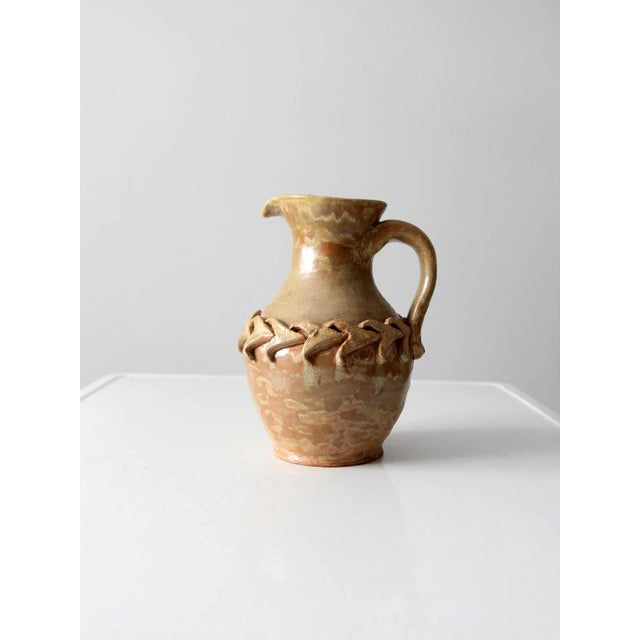 Vintage Ries Studio Pottery Pitcher For Sale - Image 11 of 11