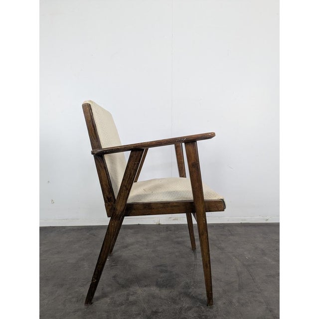 Reconstruction Grey Desk Armchair For Sale - Image 3 of 7