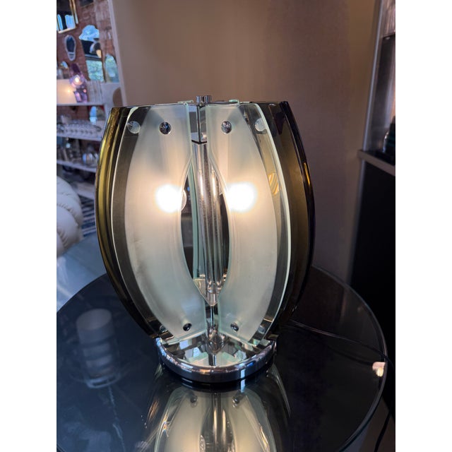 1970s Veca Space Age Table Lamp for Fontana Arte 1970s Italy For Sale - Image 5 of 10