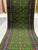Art Deco Green Tribal Geometric Hallway Runner Rug With Turquoise Border, 2'9" X 15'10" For Sale - Image 3 of 12