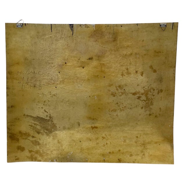 Tom Holland, Very Large Constructed Abstract Mixed Media Painting Wall Sculpture Tom Holland, 1982 For Sale - Image 9 of 17