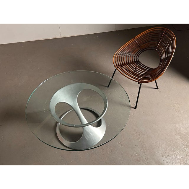 This sculptural coffee table was designed by Knut Hesterberg and produced in only small numbers in the seventies by Ronald...