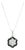 0.96 Carat Black Diamond White Diamond White Gold Chain Necklace For Sale
