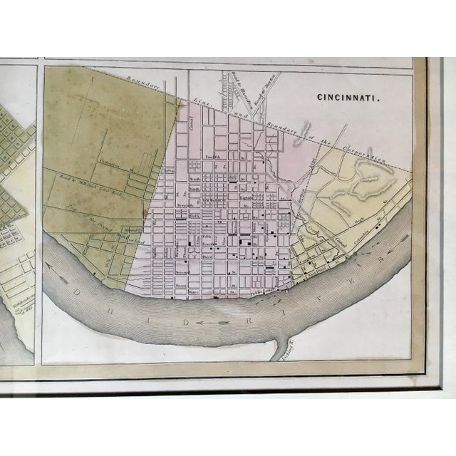 1838 Antique Five American Cities as Ordered by Congress Framed Aquatint Print For Sale - Image 4 of 8