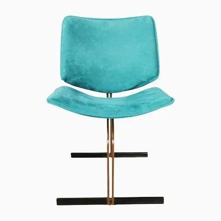 Aqua Vintage Italian Dining Chairs from Saporiti Italia, 1980s, Set of 4 For Sale - Image 8 of 8