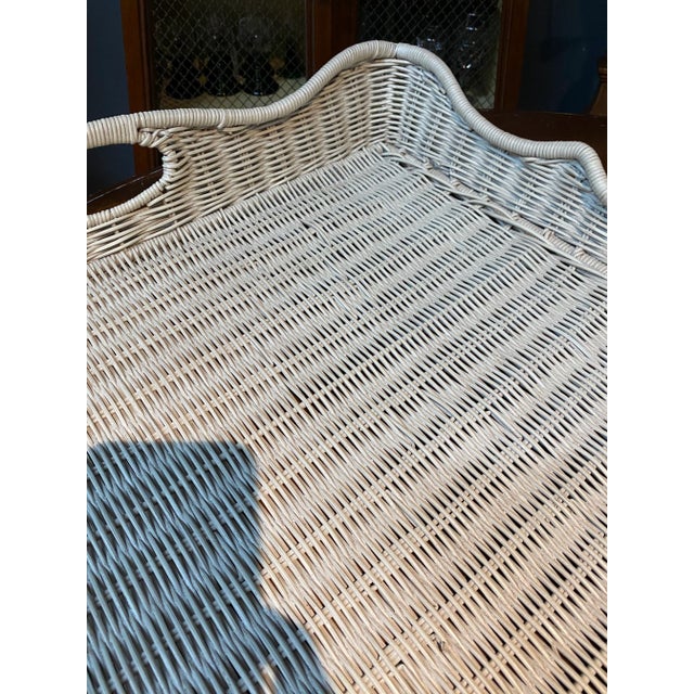 English English Rattan Oversized Tray For Sale - Image 3 of 7