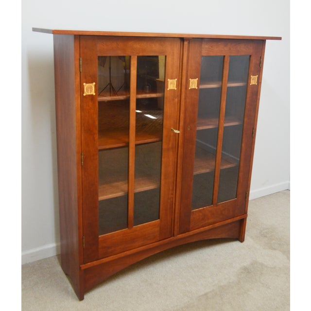 Stickley Mission Harvey Ellis Bookcase With Inlay Chairish