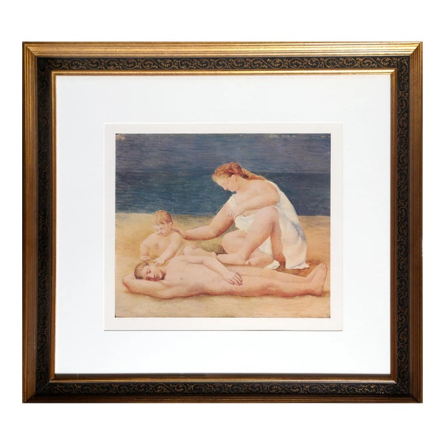 1980s "Famille au Bord de la Mer" Lithograph After Pablo Picasso For Sale