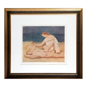 1980s "Famille au Bord de la Mer" Lithograph After Pablo Picasso