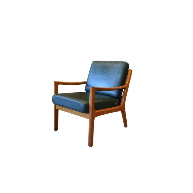 Model 169 Senator Lounge Chair in Teak and Green Leather by Ole Wanscher for Poul Jeppesens Møbelfabrik, 1960s For Sale - Image 18 of 18