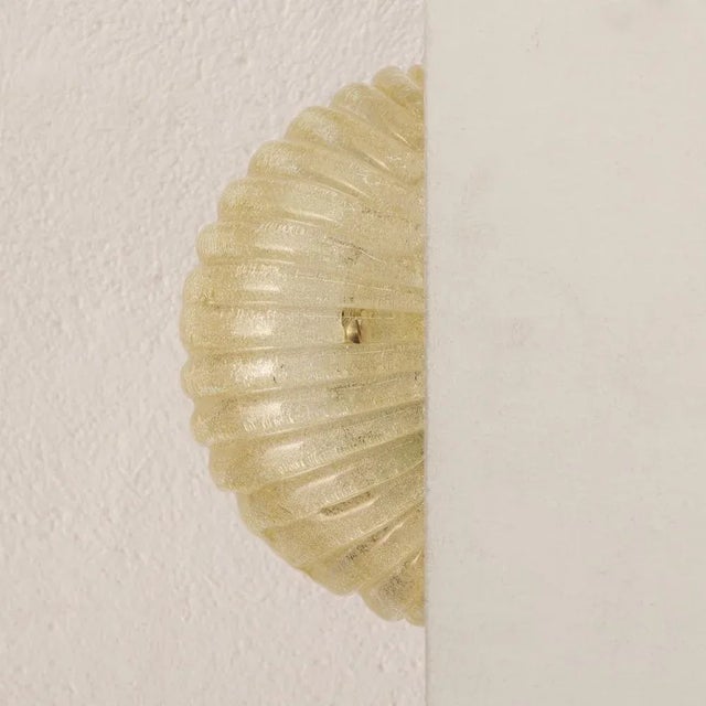 Vintage Italian Wall Light in Amber Murano Glass with Brass Structure, 1990s For Sale - Image 11 of 13