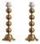 Vintage Swedish Brass Bobbin Table Lamp from Aneta, Set of 2 For Sale