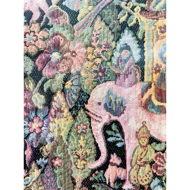 William Morris French Aubusson Style Safari Botanical Tapestry For Sale - Image 4 of 8