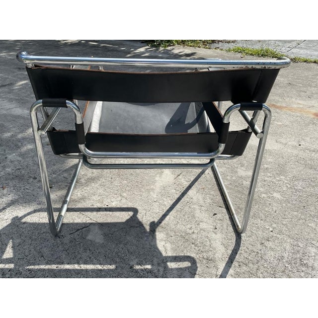 Mid 20th Century Mid Century Modern Wassily Style Chair For Sale - Image 4 of 6