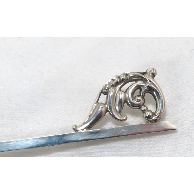 Silver Vintage Mid 19th Century Retro Arts & Crafts Style Sterling Silver Candle Snuffer For Sale - Image 8 of 13