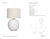 Thomas O'Brien by Visual Comfort Signature Sao Paulo 29" Table Lamp in Crackled Ivory with Linen Shade Designer: Thomas...