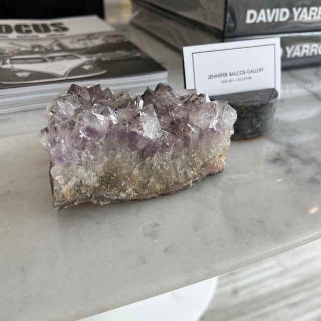 Glass 1960s Amethyst Rock Crystal For Sale - Image 7 of 13