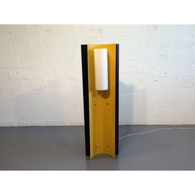 Yellow 1960s Metal Floor Lamp For Sale - Image 8 of 11