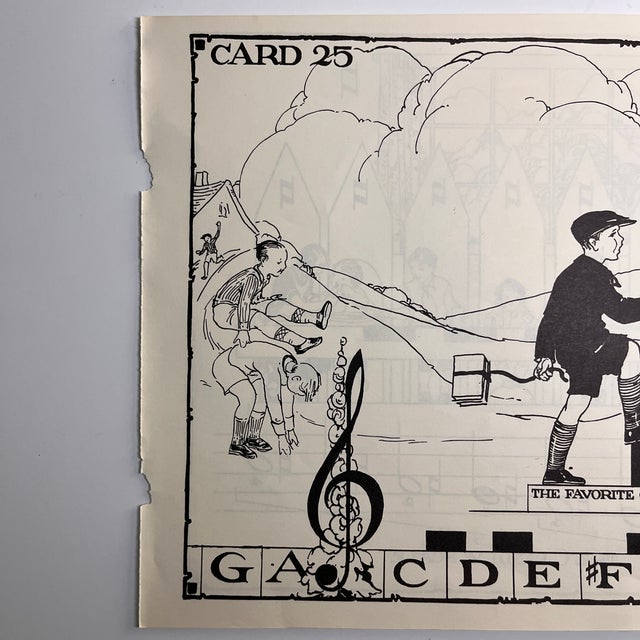 Mid-Century Modern 1935 Children's Music Prints Set/2 For Sale - Image 3 of 6