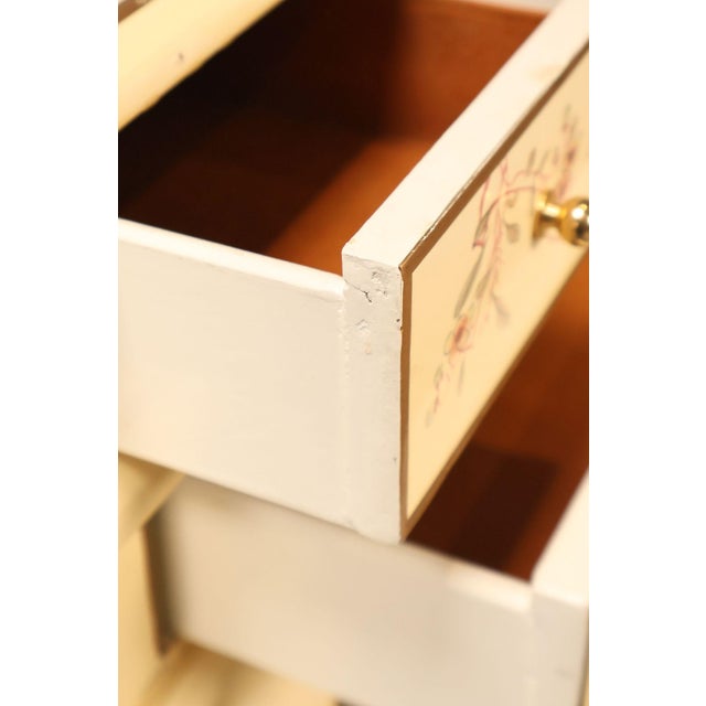 Wood Chinoiserie Painted Carlton House Writing Desk With Chair For Sale - Image 7 of 18