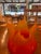 Contemporary 2004 Cohn-Stone Studios Red and Orange Flame Art Glass Vessel For Sale - Image 3 of 4
