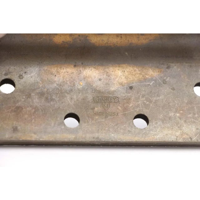 Vintage 5.125 X 4.5 Wavy Offset Steel Stanley Door Hinge For Sale - Image 6 of 6