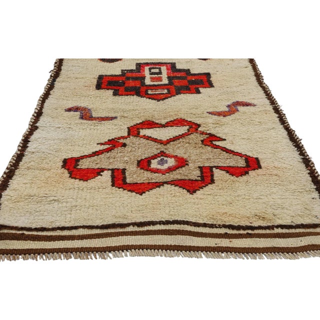 Vintage Tribal Kurdish Rug Runner - 02'11 X 10'06 For Sale - Image 4 of 9